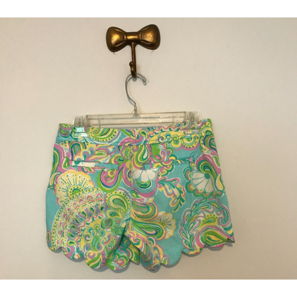 Lilly Pulitzer Shorely Blue Double Trouble Buttercup Shorts - Picture 2 of 12